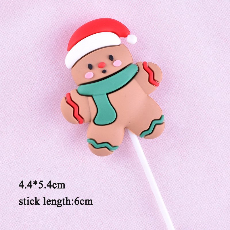 cake decorating supplies Santa Claus Xmas Ornaments Decoration Cake topper Cute Cottage Snowman Santa Tree Cake