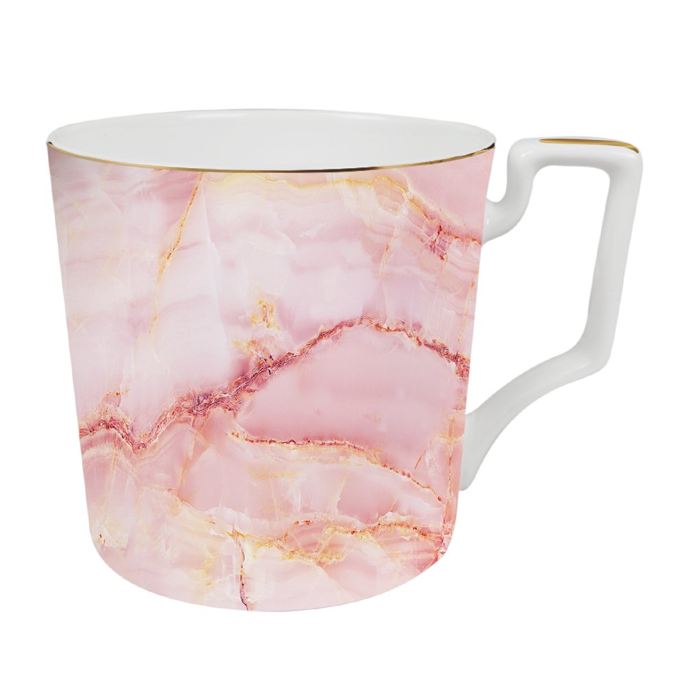 Wholesale Pink Christmas Dinner Dessert Cake Plate sets Ceramic Home Decoration Bone China Dinnerware Set