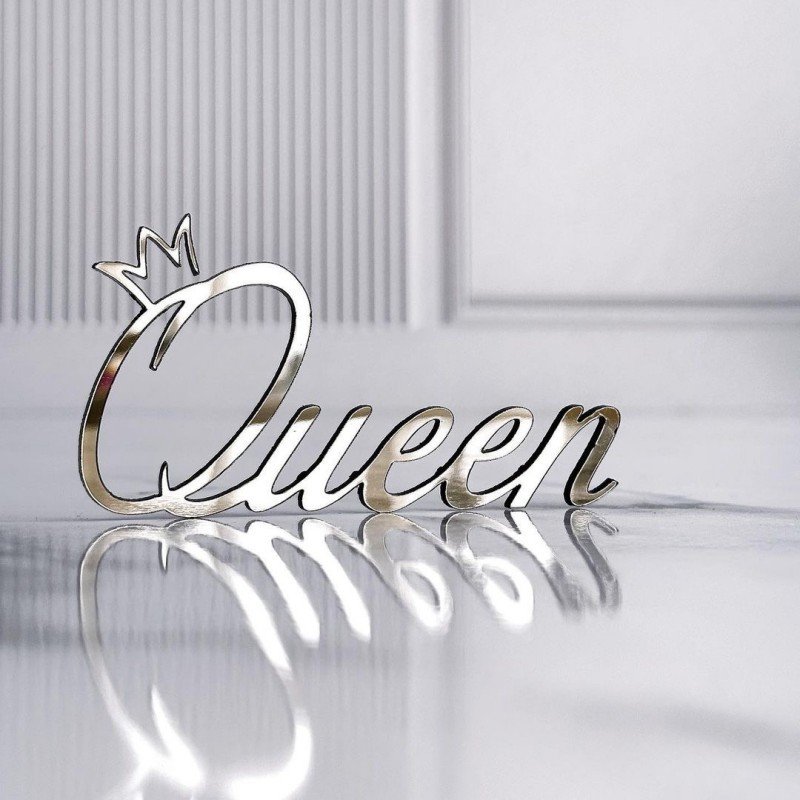 New Product Acrylic Cake Decorating Supplies Gold Acrylic My Queen Happy Birthday Cake Decoration Cake Topper for Birthday Party