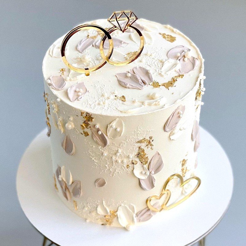 New Acrylic Cake Topper Proposal Engagement Ring Cake Decoration Party Supplies