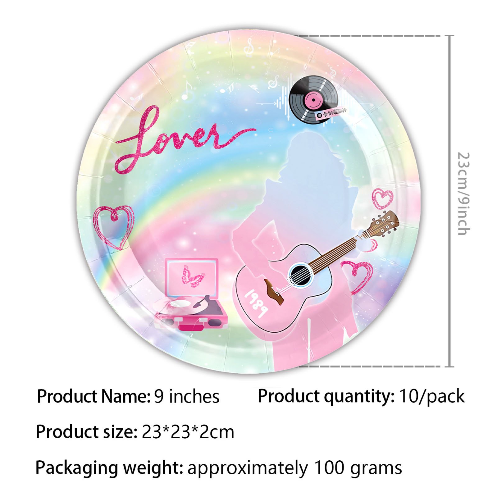 Dancing Life Birthday Party Decorations Picnic Supplies Disposable Tableware Set Choppy Party Kit