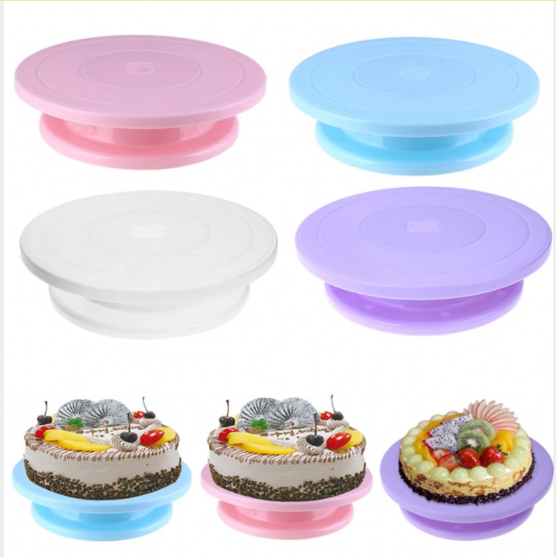 DIY Cake Turntable Baking Mold Cake Plate Rotating Round Cake Decorating Tools Rotary Table Pastry Supplies Baking Accessories