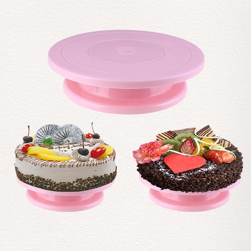 DIY Cake Turntable Baking Mold Cake Plate Rotating Round Cake Decorating Tools Rotary Table Pastry Supplies Baking Accessories