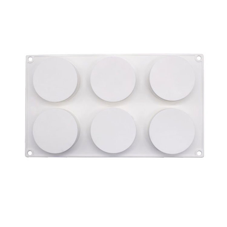 YS DIY 6 Even Flat Cylindrical Cake Candle Mold Baking Pastry Chocolate Pudding Mould Muffin Mousse Ice-Creams Biscuit Cake Tool