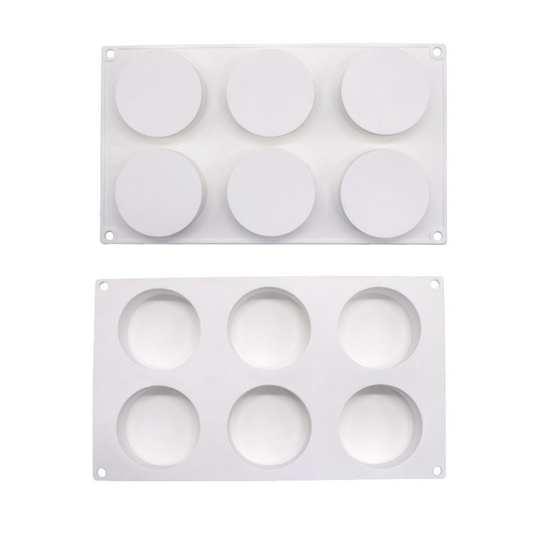 YS DIY 6 Even Flat Cylindrical Cake Candle Mold Baking Pastry Chocolate Pudding Mould Muffin Mousse Ice-Creams Biscuit Cake Tool