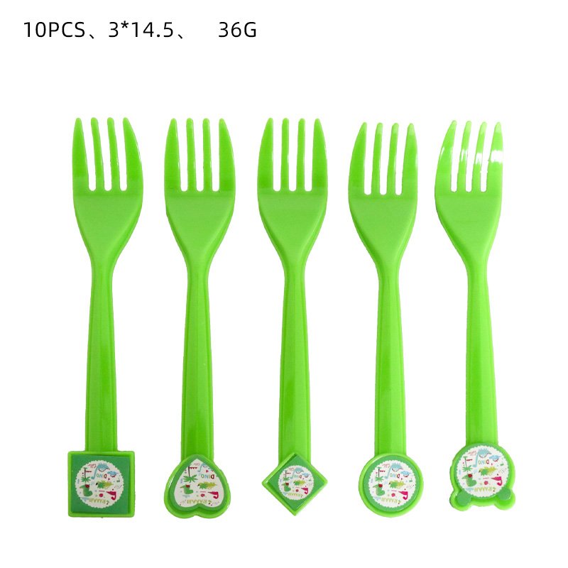 Little Green Dino Birthday Party Decorations Supply Dino Disposable Tableware Set Party Supplies