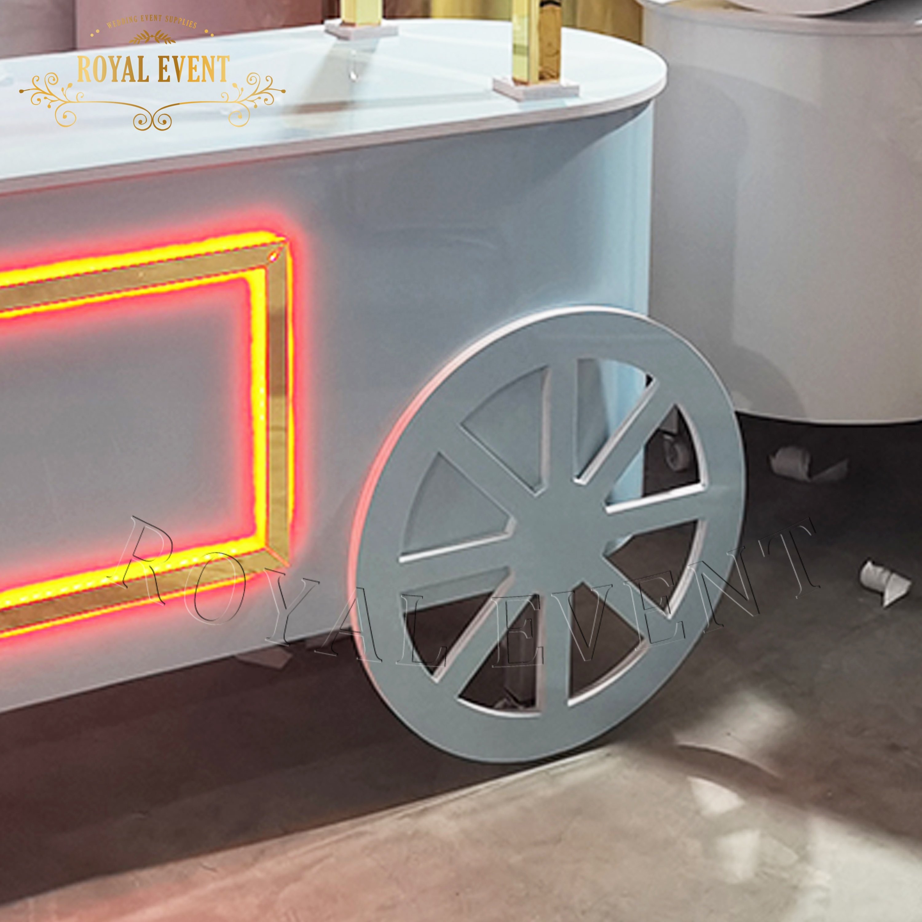 Birthday Party Candy Cart Display Wedding Cake Decoration Cotton Candy Dessert Cart with wheels