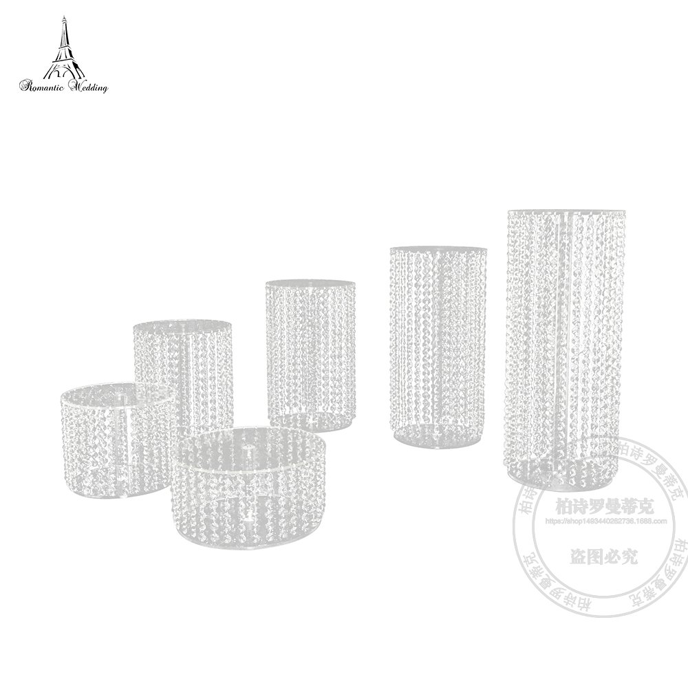 Wedding Crystal Tower Birthday Party Decoration Acrylic Cake Stand Office Culture and Education Atmosphere Supplies