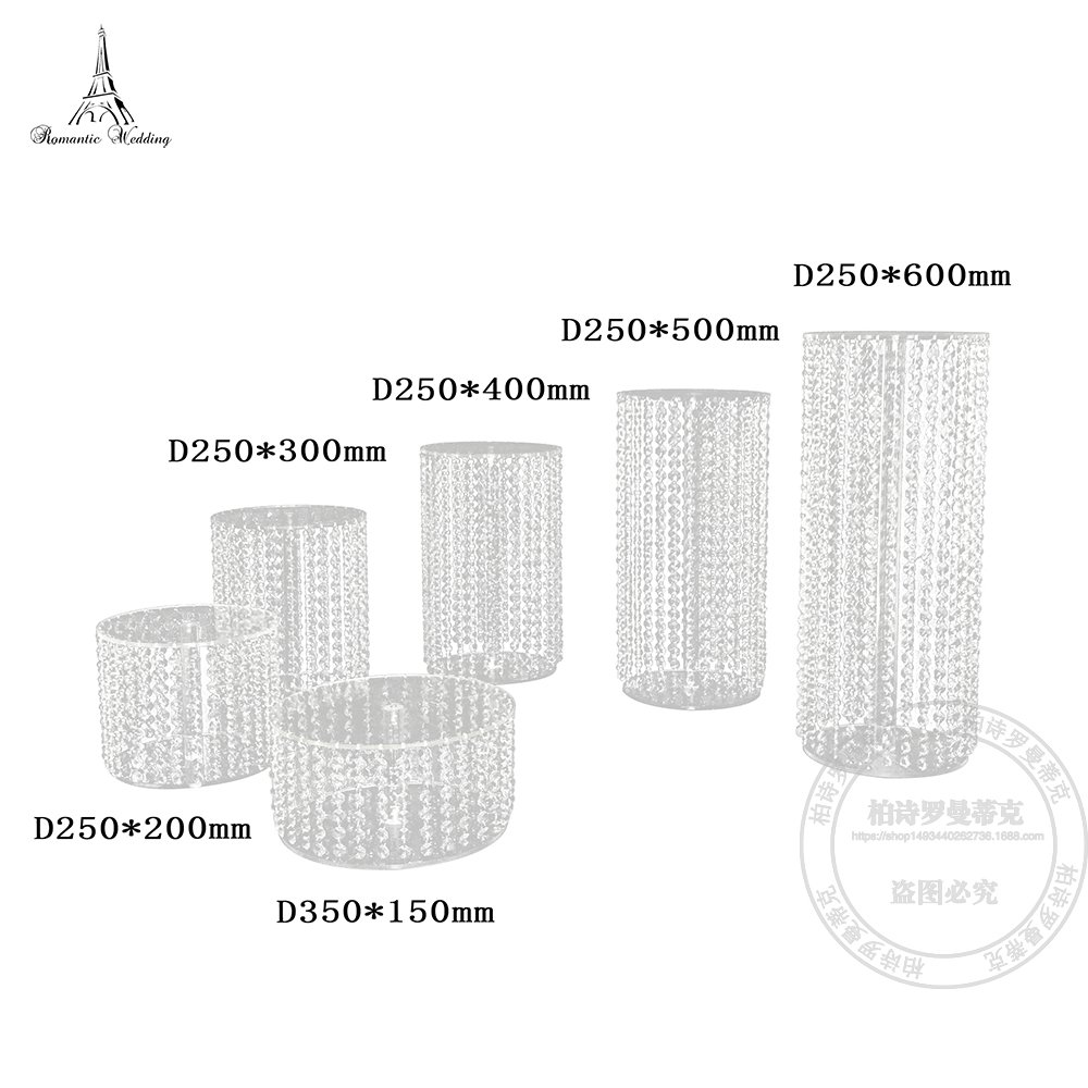 Wedding Crystal Tower Birthday Party Decoration Acrylic Cake Stand Office Culture and Education Atmosphere Supplies