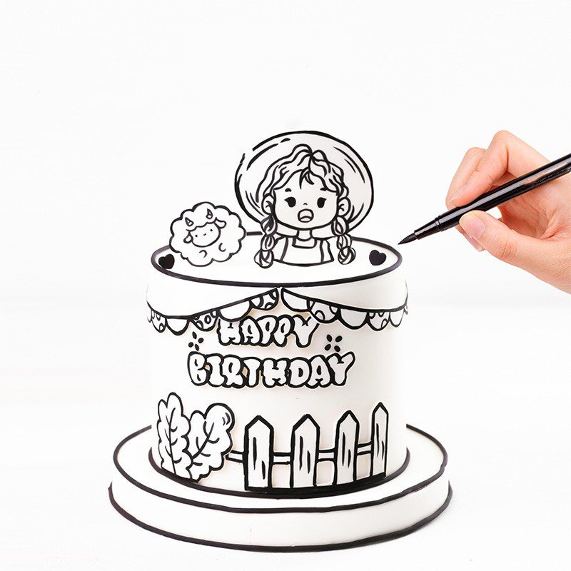 12color Edible Pen for Bakery Decoration Ingredients food coloring
