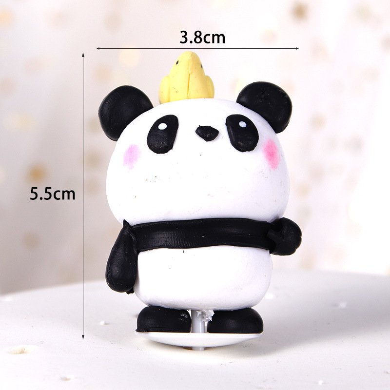 Bamboo forest panda birthday cake decoration bamboo shoots bamboo leaves fondant silicone mold cake topper toys