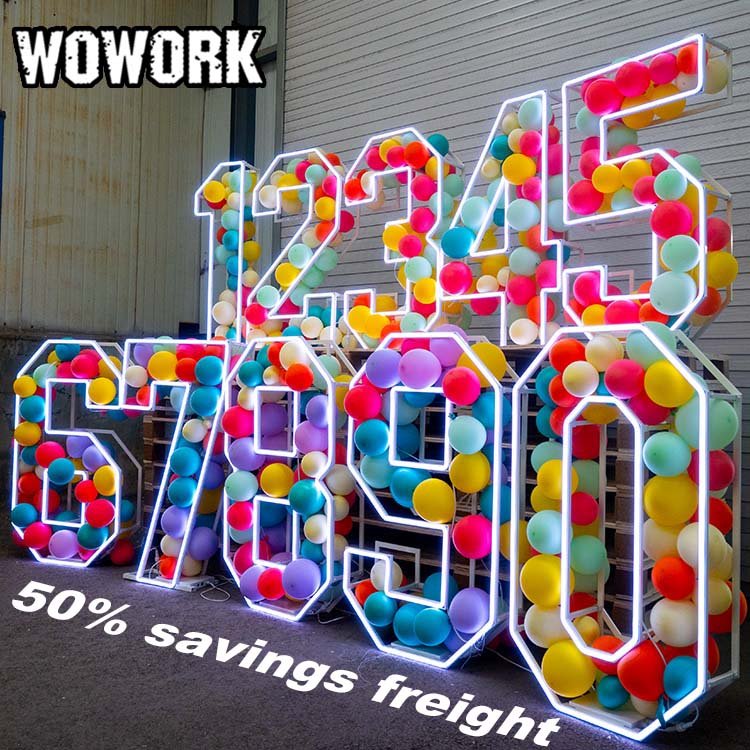 2024 WOWORK decoration round wire grid circle arch acrylic other wedding decorations backdrop for birthday event party supplies