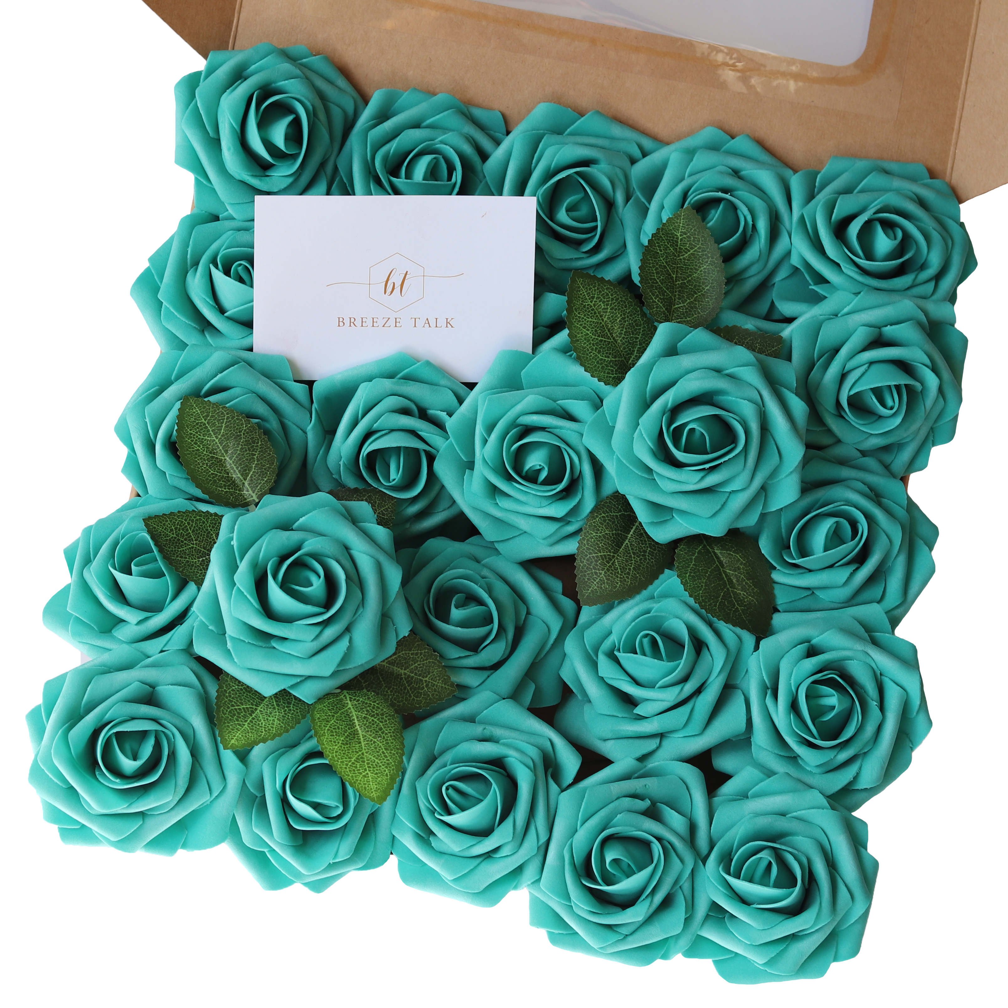 mother's day gift soap rose Artificial silk rose flowers teel green foam roses for Wedding Decoration & Supplies