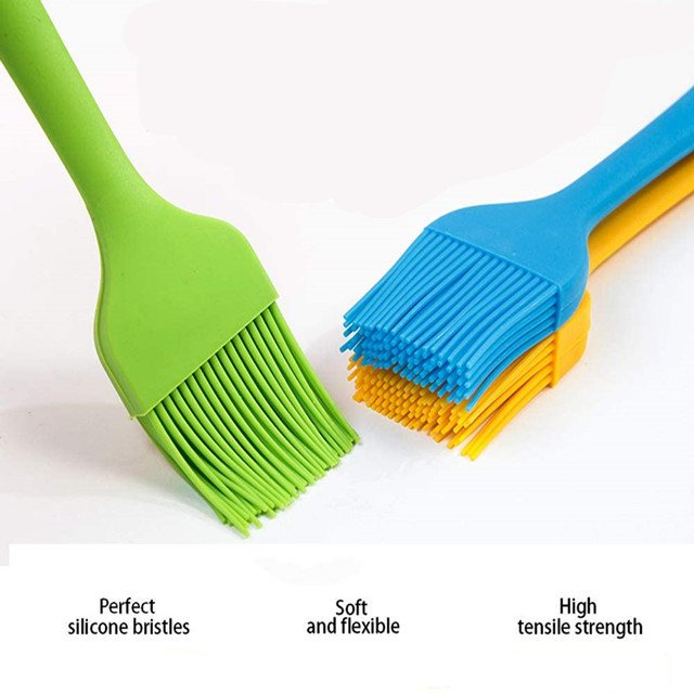 Silicone Basting Pastry Brush Spread Oil Butter Sauce Marinades for BBQ Grill Baking Kitchen Cooking, Baste Pastries Cakes