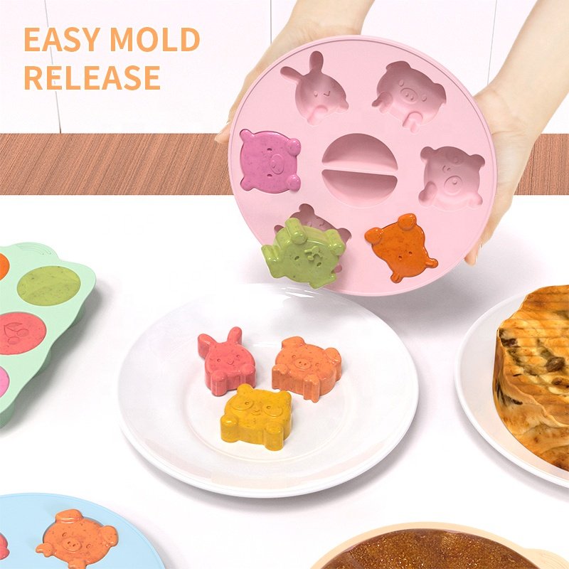 Factory Custom Round Rectangular Silicone Custom Logo Moulds Cake Tools Moule Silicone Moule De Savon En Silicone Mold for Cake