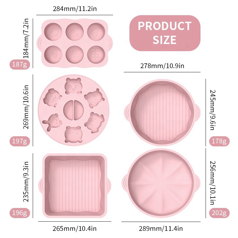 Factory Custom Round Rectangular Silicone Custom Logo Moulds Cake Tools Moule Silicone Moule De Savon En Silicone Mold for Cake