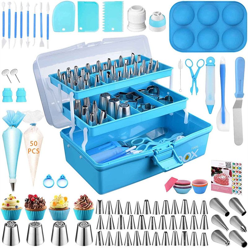 OEM & ODM 236 PCS Set Cake Decorating Supplies Wholesale Cake Decorations Baking Kit Customized Cake Decoration Tools