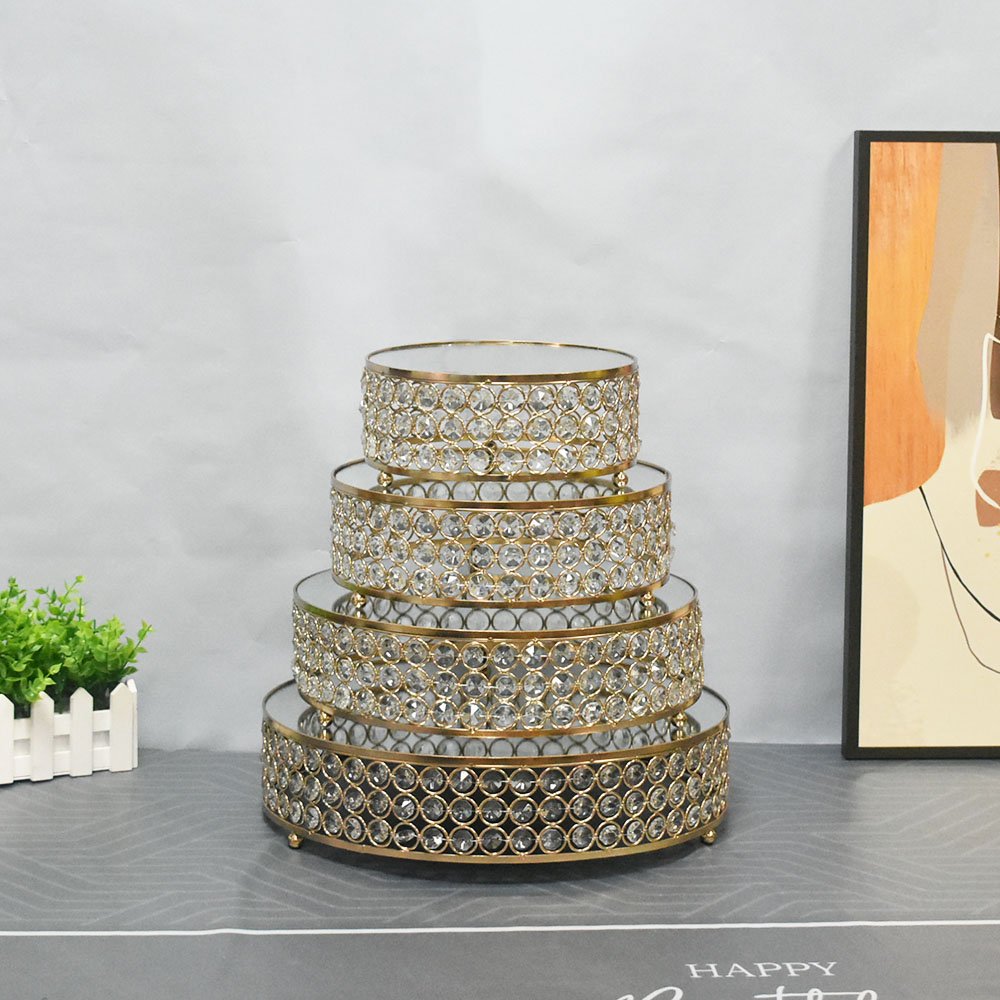 cake decorating tools set round crystal cake stand party decoration