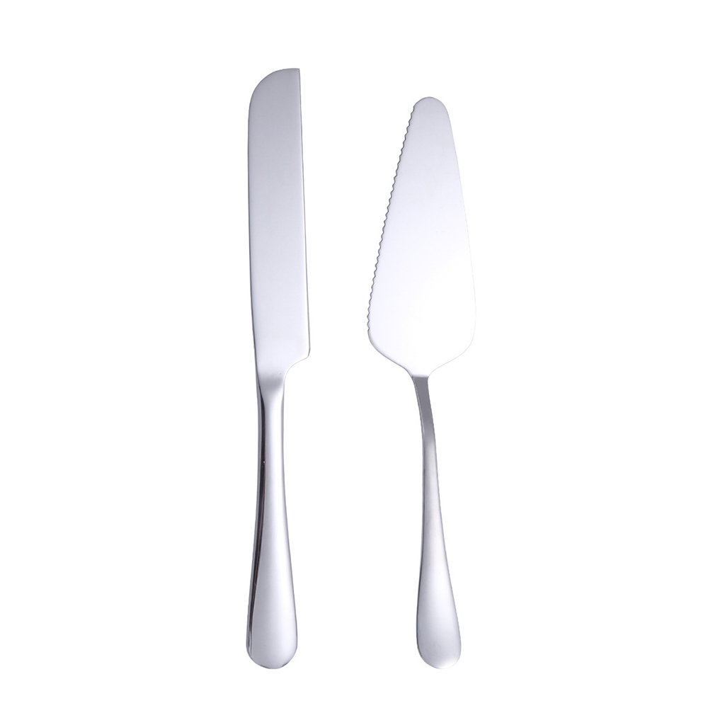Hot Selling Stainless Steel Cake Cutting Set Pizza Cake Cutter Wedding Cake Knife And Server Tableware Set