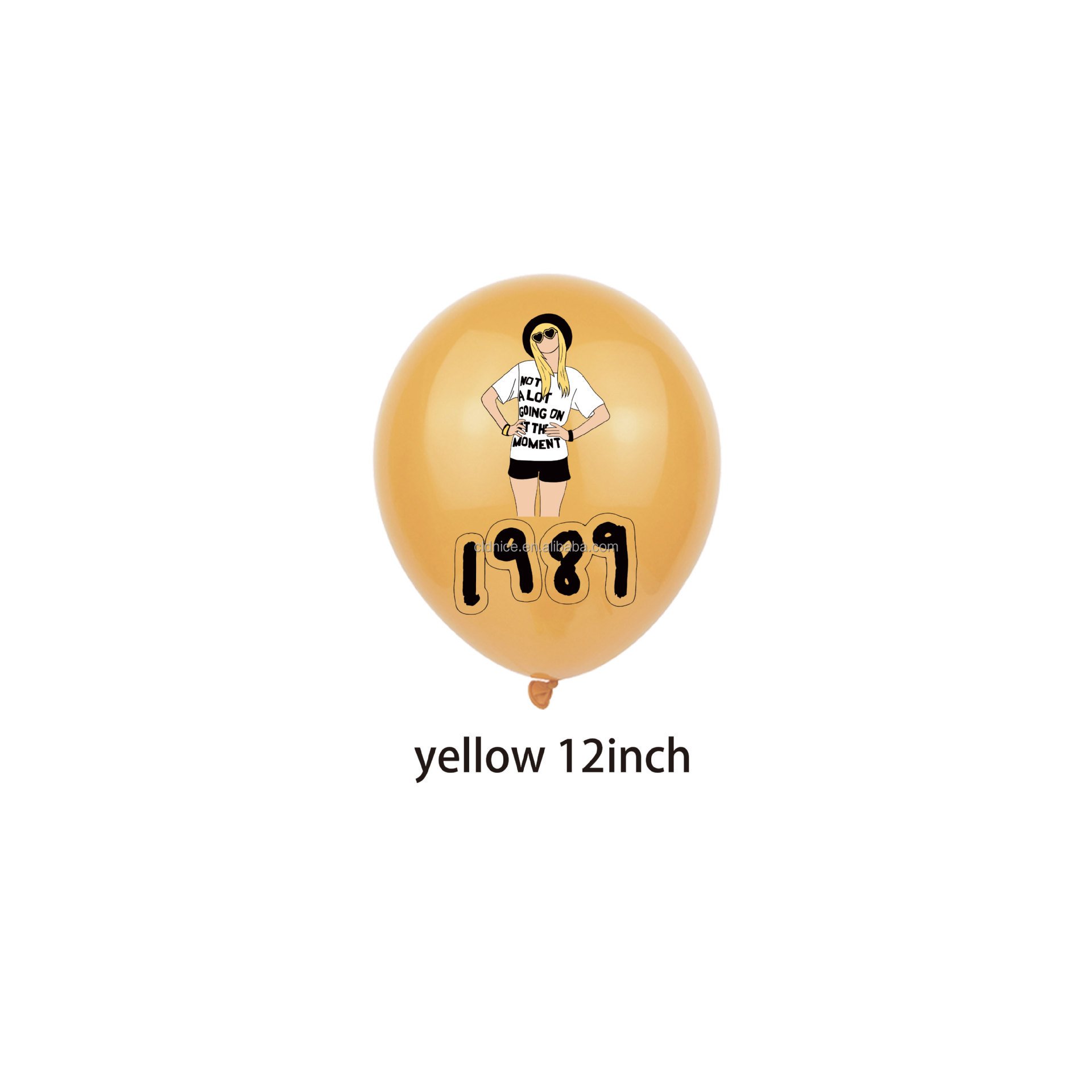 Nice Taylor Alison Swift Birthday Party Decoration Cartoon Happy Birthday Banner Cake Toppers Fans Party Supplies Balloon