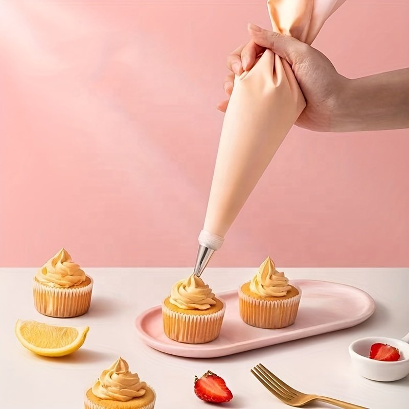 YABEICHU 50pcs/set stainless steel cake piping nozzle and pastry bag cream decoration baking tools