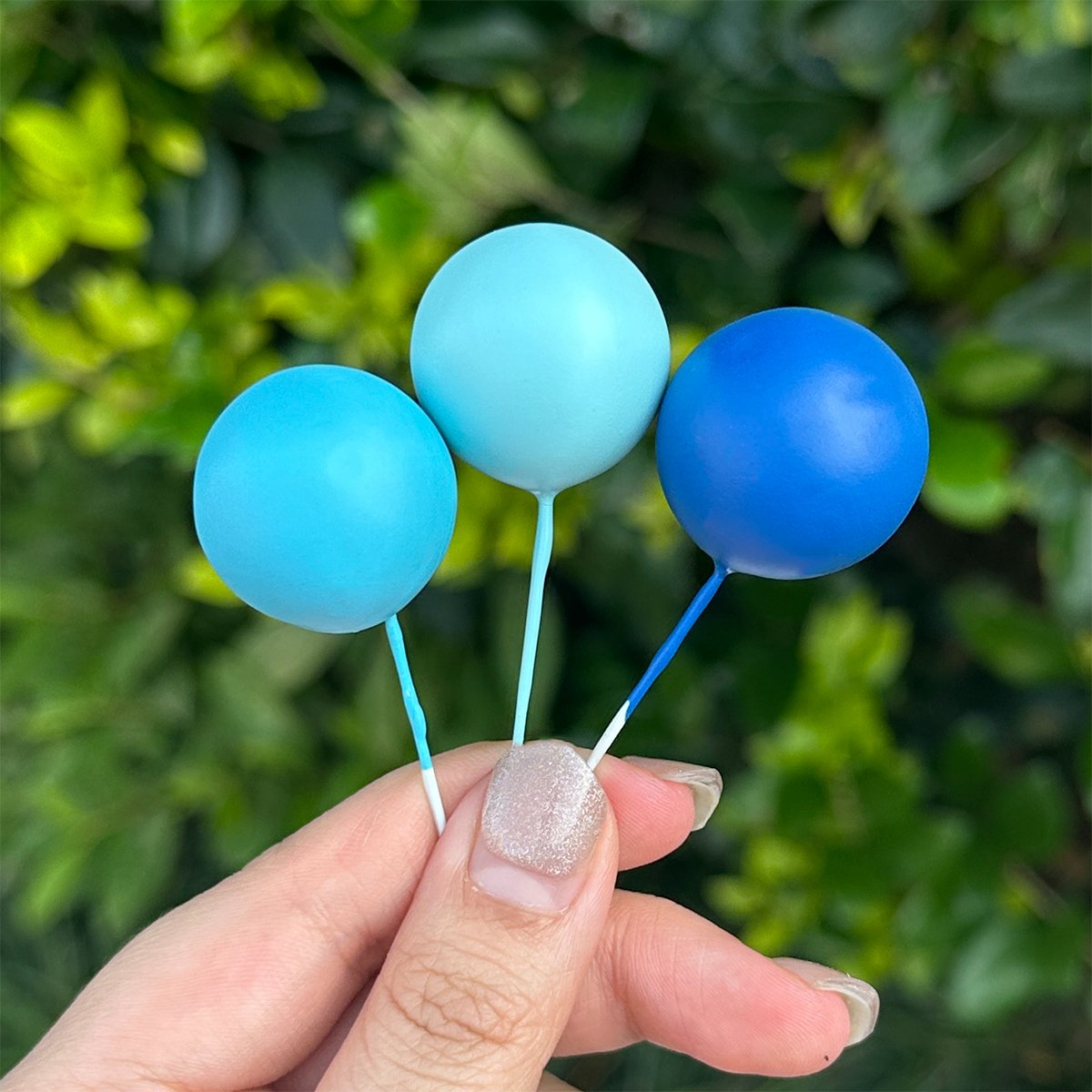 20 Pcs Ball Cake Topper Decorations Cake Decorations for Wedding Birthday Cake Decorations