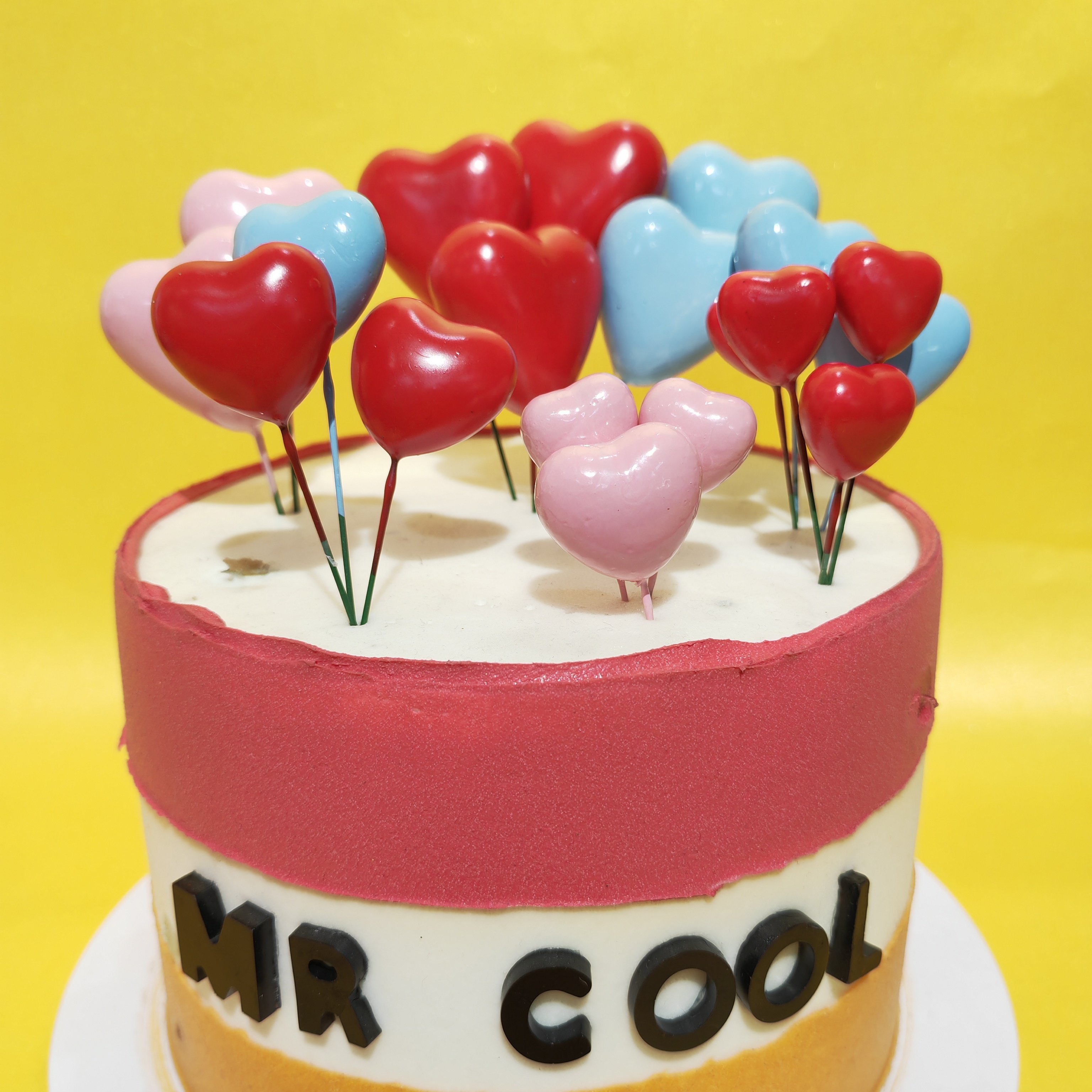 Hot selling Heart shaped ball cake decoration party supplies mixed in one bag factory wholesale