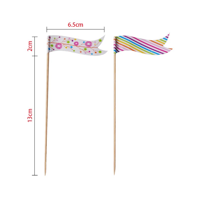 902147 12pcs Small Flag Picks 15cm birthday Festival Sticks Art Toothpicks Cupcake/Cake/Pie Toppers Party Decoration PartyMaker