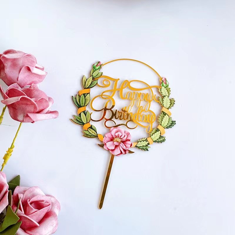 Personalised Birthday Cake Topper Custom Cake Decor 30th 40th 50th 60th 70th Cake Decorations for Children 10th