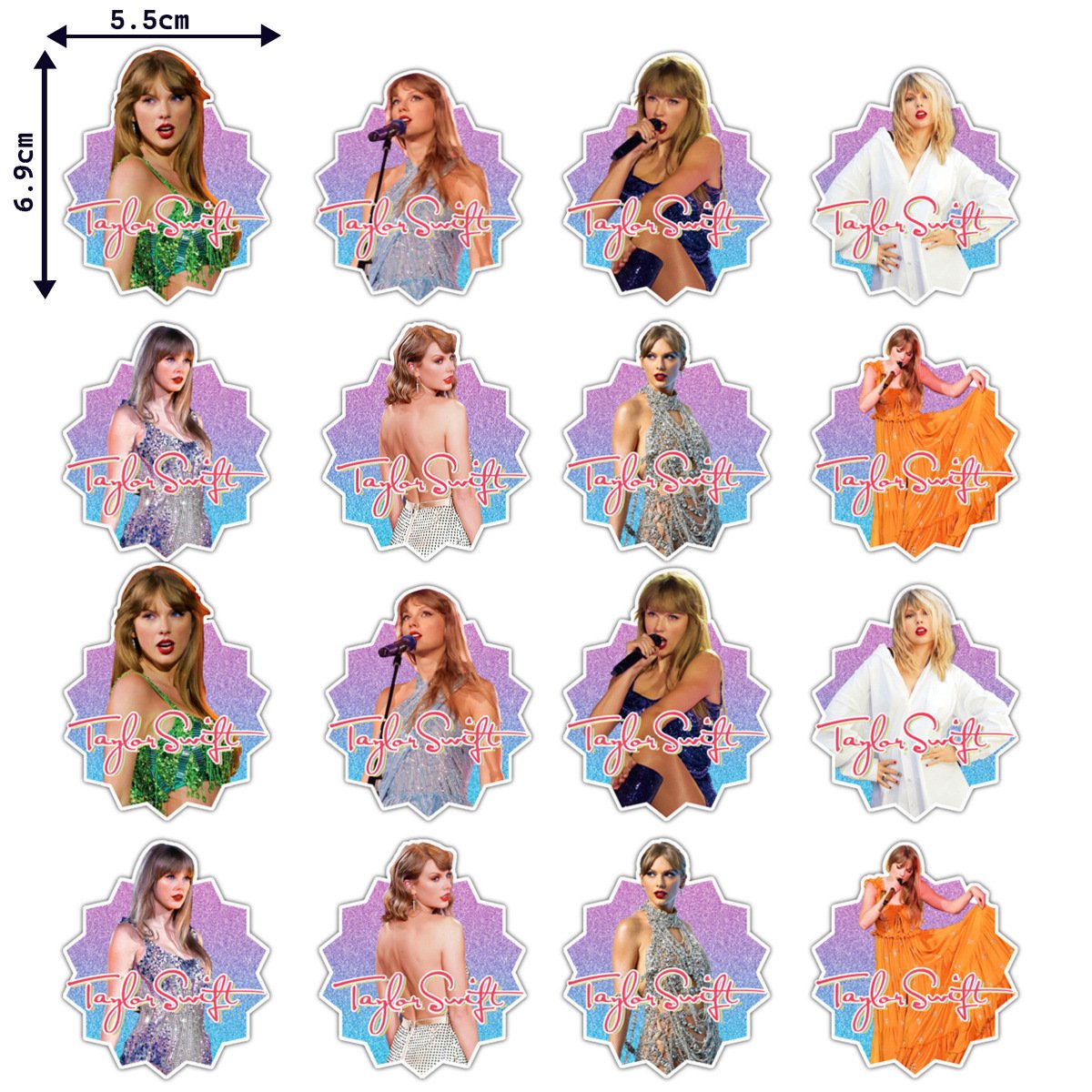 Taylor-Swlft Birthday Party Decoration Balloon Banner Cake Topper Birthday Photoshop Backdrop Singer Party Supplies Baby Shower