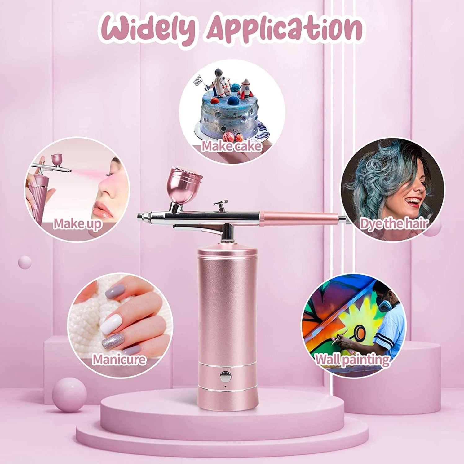 2024 Air Brush Kit Air Brush Machine Cake Decorating Supplies Airbrush Gun For Tattoo Nail Painting