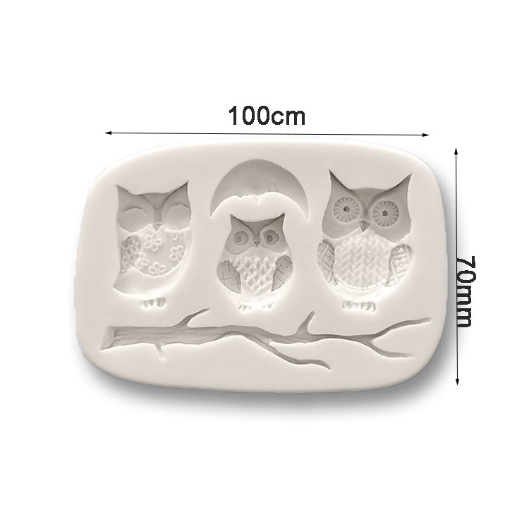 YS High Quality Owl Branches Lace lace Mold Petal Kitchen Baking Tools DIY Cake Chocolate Fondant Mould Dessert Lace Decoration