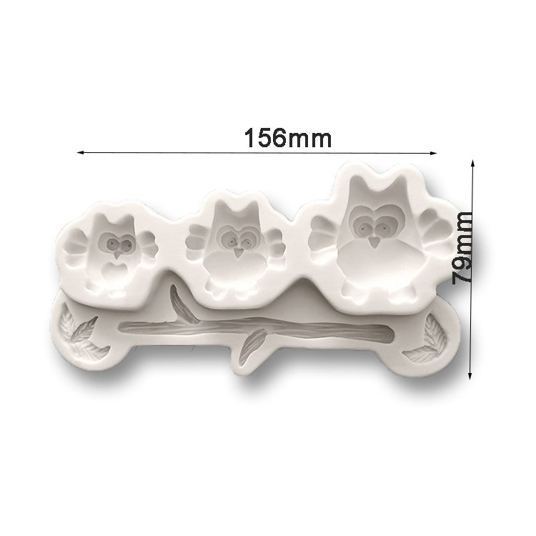YS High Quality Owl Branches Lace lace Mold Petal Kitchen Baking Tools DIY Cake Chocolate Fondant Mould Dessert Lace Decoration