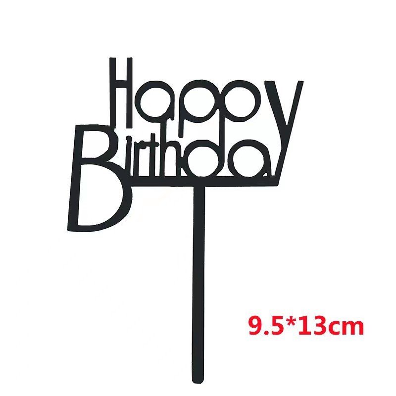 Wholesale Customize Acrylic Happy Birthday Cake Topper Cake Topper Decoration Wholesale Price Cake Decorating Supplies