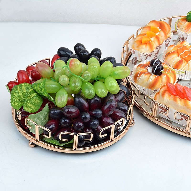 gold plated trays fruit baskets cake nozzle set cake decorating supplies tools set
