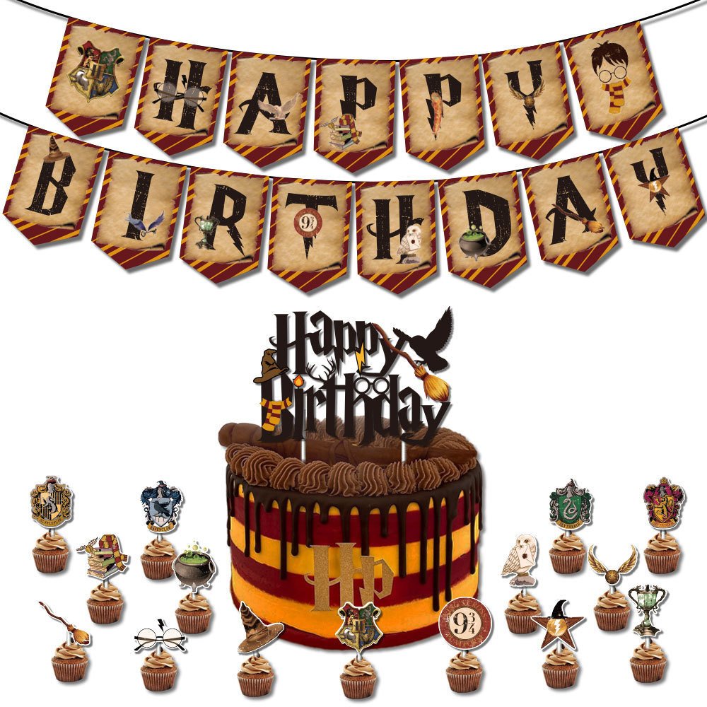 Balloon Vendors Happy Birthday Wizard Party Balloons Sets Cake Decorating Kit Party Supplies