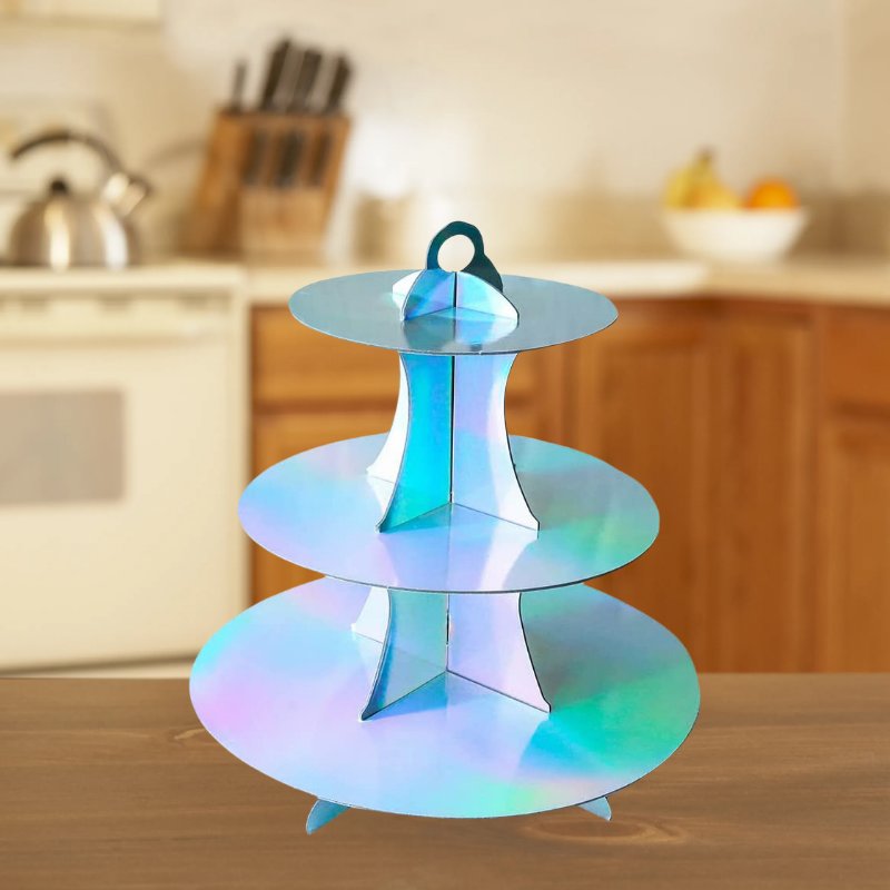 wholesale price custom craft Paper Funny pattern Halloween party cake cupcake food display stand foldable cardboard