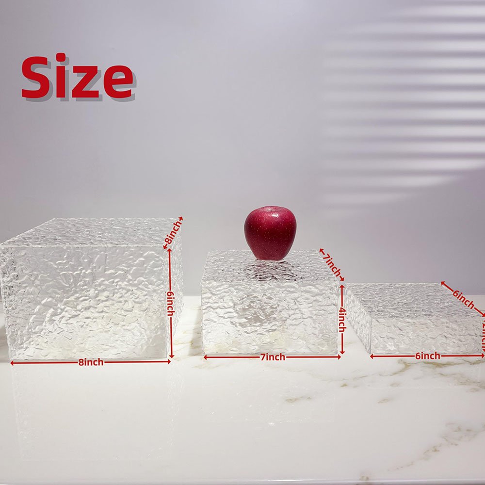 Factory wholesale 3pcs Buffet Risers Food Service Tray Risers Parties Bread Display Stands for wedding centerpieces cake stand