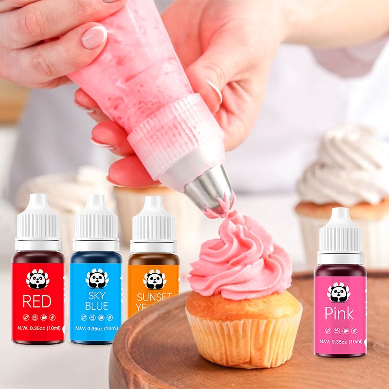 Chromapanda Best Quality 25 Colors Food Colorant Easy to Drip Used Pigment for Cookie Cake Decorating Supplies Food Coloring