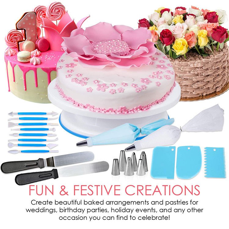 207pcs nozzle turntable cake decorating kits pastry tools For Kitchen DIY Icing Piping reposteria baking tools Nozzle Set