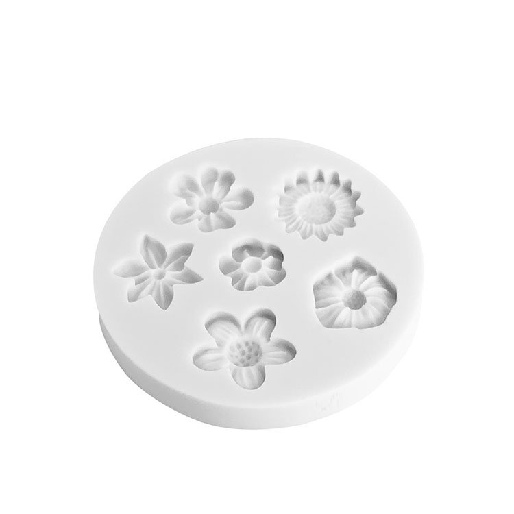 YS Factory Made Daisy Wild Chrysanthemum Shape Mold Chocolate Silicone Kitchen Baking Fondant Cake DIY Decorating Candle Tools