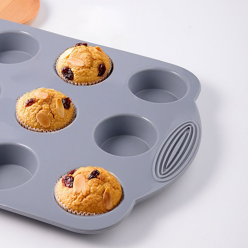 Cupcake Pan Muffin Tray Baking Mold Non-stick Bakeware Muffin Tin Baking Tin 12-cup Baking Tray Quick-release Muffin Pan