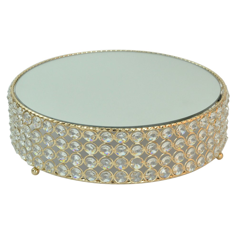 Table decoration beaded wedding centerpieces gold cake stands acrylic crystal