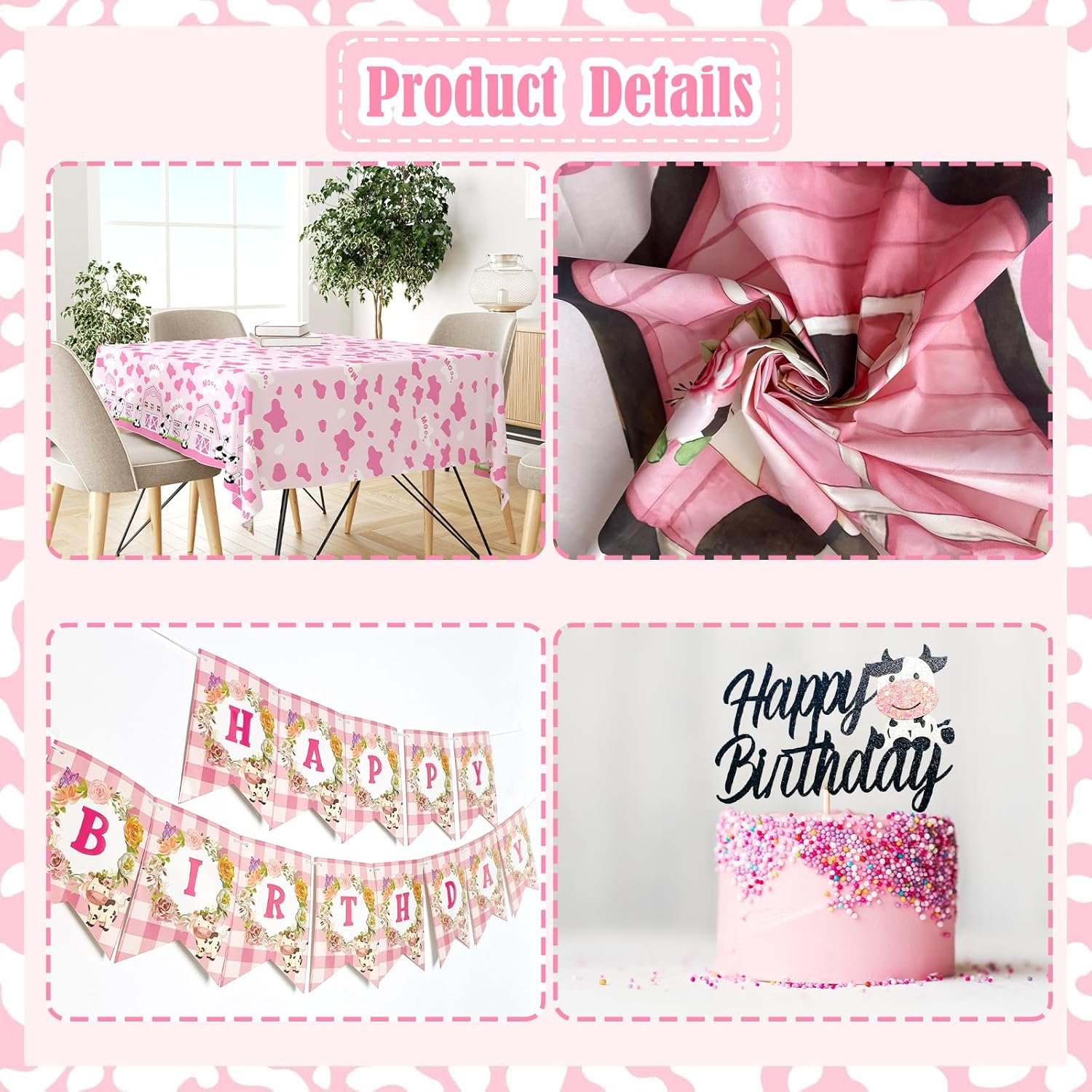 Party Decorations Birthday Party Supplies for farm Themed Backdrop Balloon Garland Banner Disposable Tablecloth Set Tableware