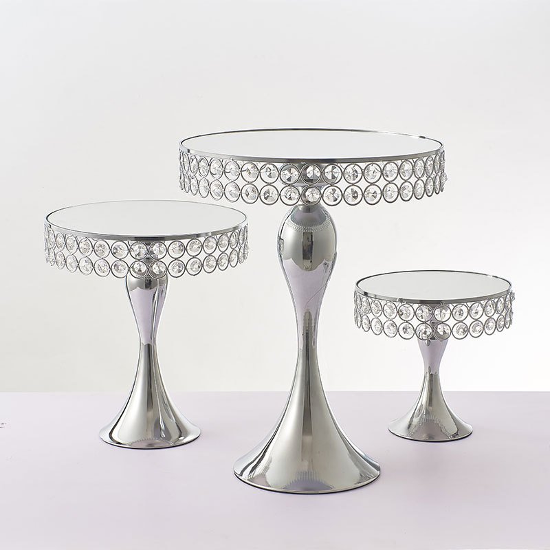 Gold wedding cake stand crystal cake stands wedding cakes dessert table for decoration Supplies