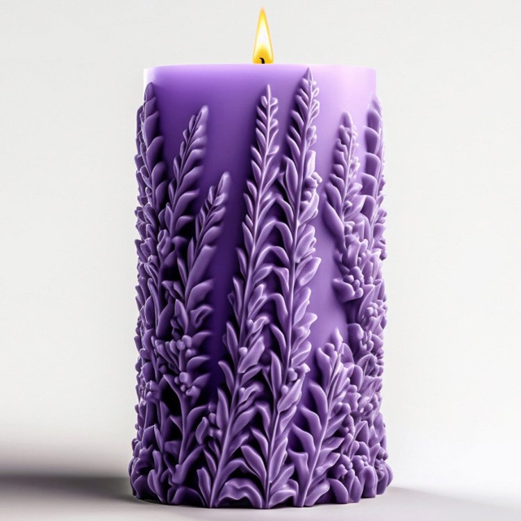 New Ideas Cylindrical Candle Molds Silicone Molds 3D Spiral Carved Pillar Epoxy Resin Molds for Home Room Decor Craft Supplies
