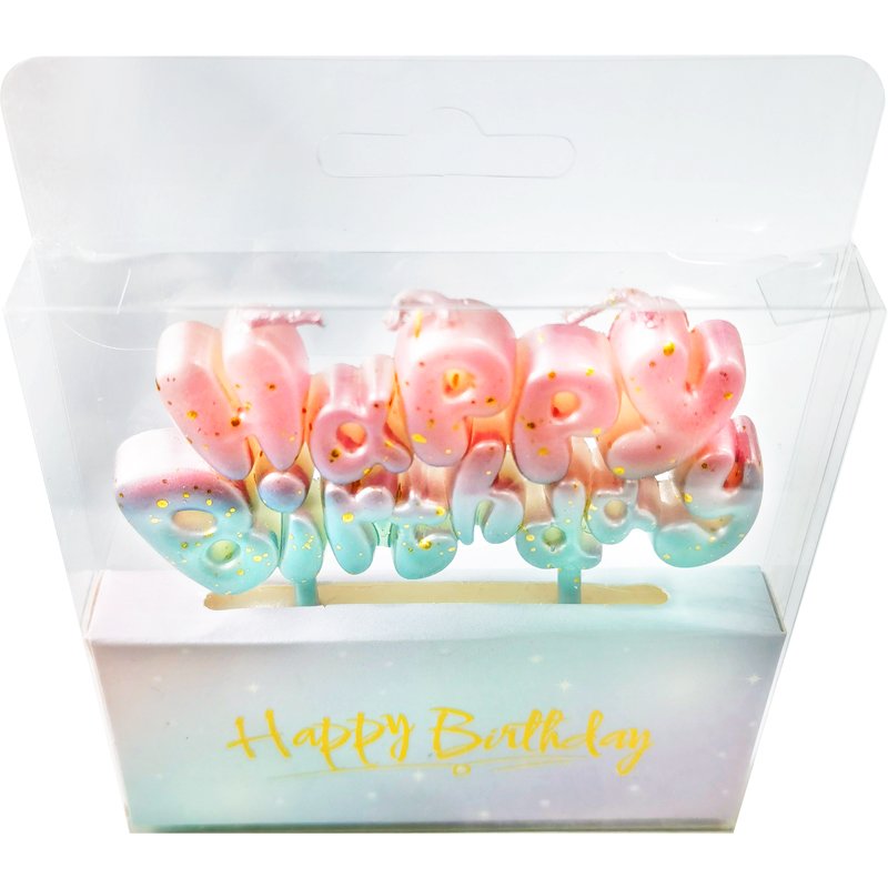English letters colorful birthday candle cake decoration happy birthday party versatile creative cute cake decoration plug-in