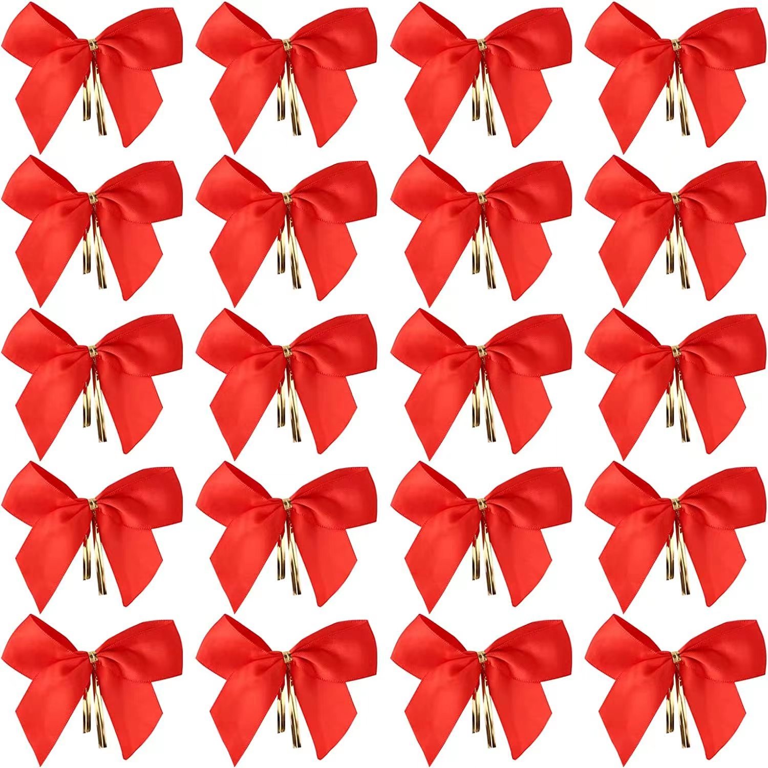 Hot sale bell bow ribbon for crafts red bow decoration