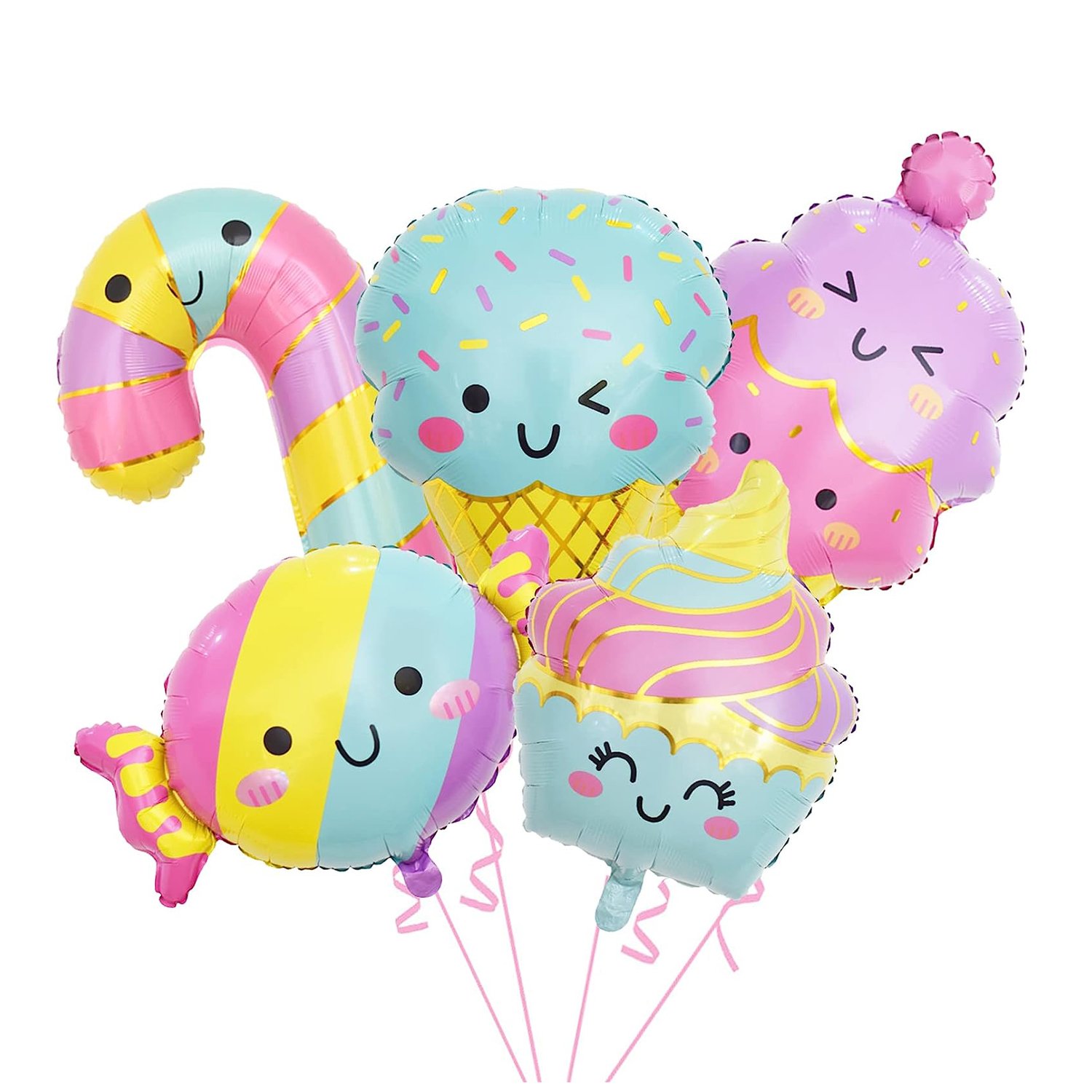 Ice Cream Candy Foil Balloon For Summer Theme Party Decoration Swimming Pool Party Supplies