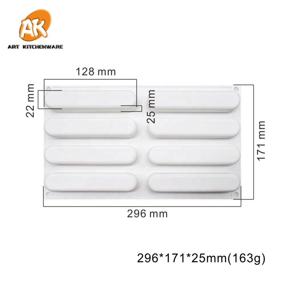 AK Bar Silicone Mousse Cake Molds for Bakery Kitchenware Dessert Tools Pastry Baking Tools Chocolate Mold MC-97